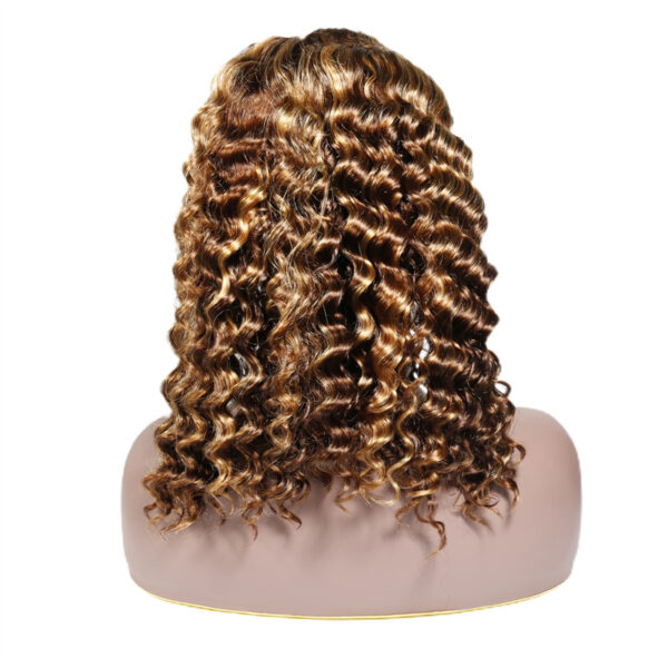 Piano Color Highlight #4/27 Deep Wave 13x4 BOB Lace Front Wig - Image 2